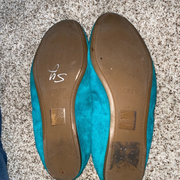 J. Crew Women's Vibrant Teal Flats - Picture 5 of 5